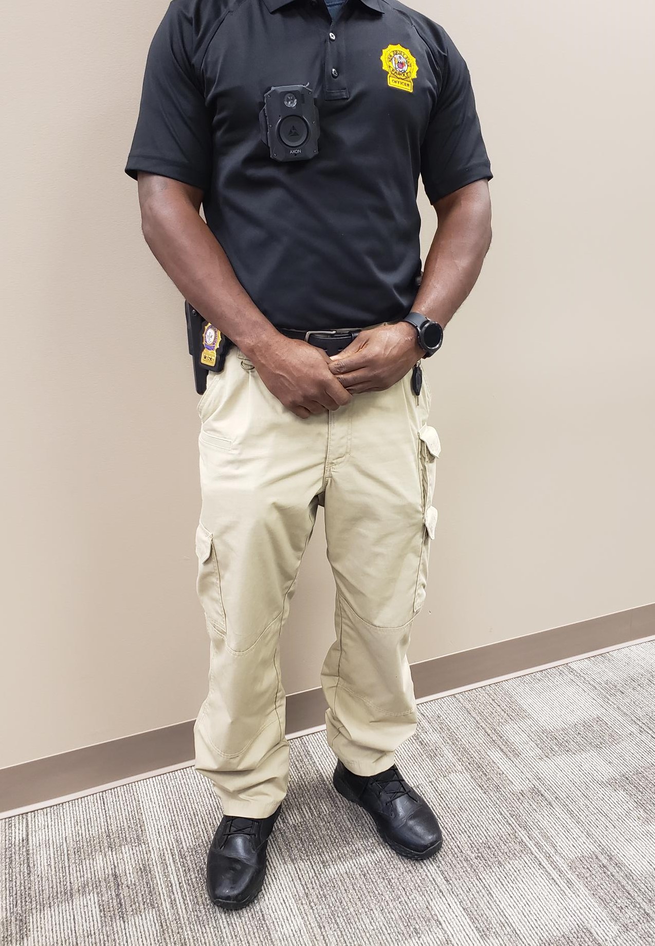 Body Worn Camera placement on officer shirt